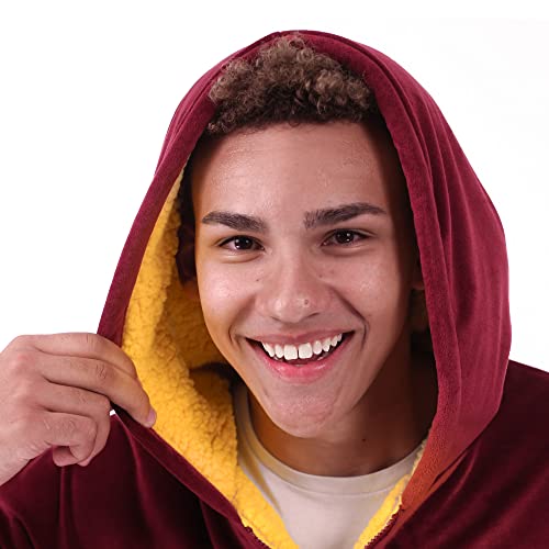 THE COMFY Original Quarter-Zip | Arizona State University Logo & Insignia | Oversized Microfiber & Sherpa Wearable Blanket with Zipper, Seen On Shark Tank, One Size Fits All