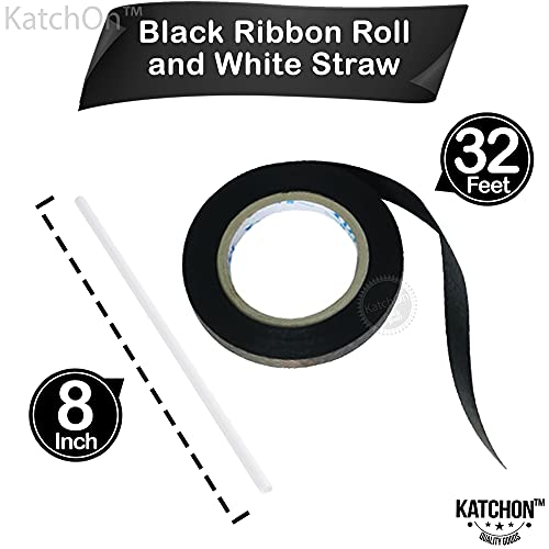 KatchOn, Giant Metallic Black Balloons - 22 Inch, Pack of 6 | Round 4D Black Foil Balloons, Black Birthday Decorations | Halloween Mylar Balloons | Black Metallic Balloons, Black Party Decorations