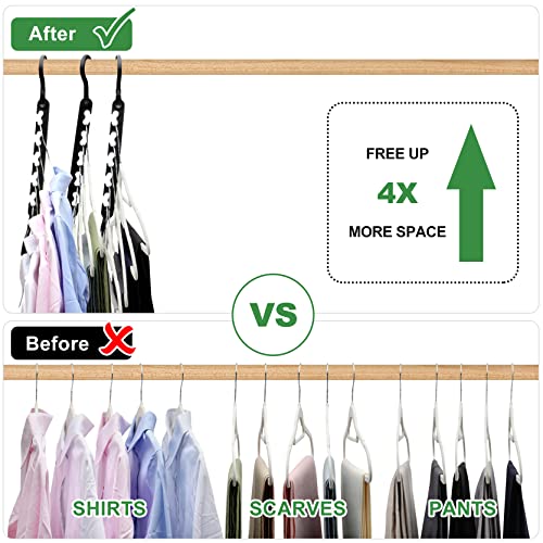 12-Pack-Closet-Organizers-and-Storage,Closet-Organizer-Hanger for Heavy Clothes,Sturdy Closet-Organization-and-Storage-Hangers-Space-Saving for Wardrobe,Dorm-Room-Essentials for College Students Girls