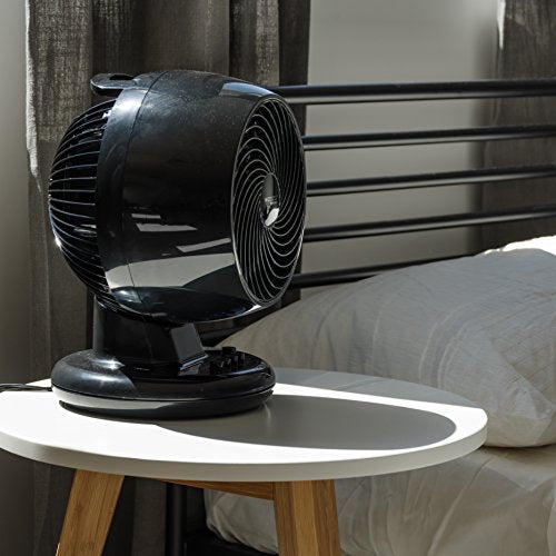 IRIS USA WOOZOO Large Oscillating Circulating Fan, Black