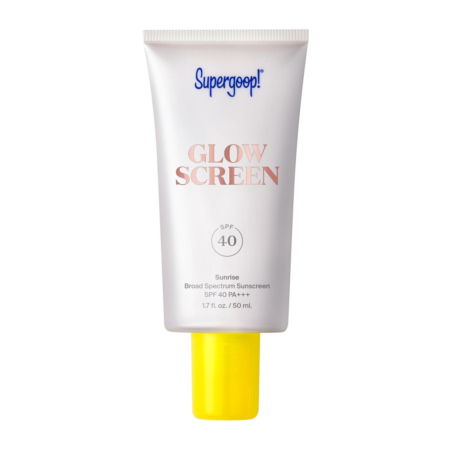 Supergoop! Glowscreen (SPF 40) - 1.7 fl oz - Glowy Primer + Broad Spectrum Sunscreen - Adds Instant Glow - Helps Filter Blue Light - Boosts Hydration with Hyaluronic Acid, Vitamin B5 & Niacinamide