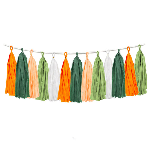 25PCS Little Cutie Citrus DIY Tissue Tassel Garland Kit Hey Cutie Baby Shower Banner Tangerine Clementine Orange Themed Birthday Party Wedding Backdrop Nursery Wall Garden Hanging Decoration