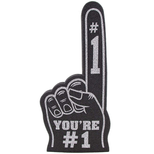 Giant Foam Finger 18 Inch- You're Number 1 Foam Hand for All Occasions - Cheerleading for Sports - Exciting Vibrant Colors use as Celebration Pom Poms- Great for Sports Events Games School Business