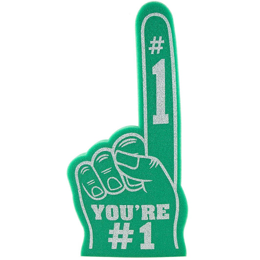 Giant Foam Finger 18 Inch- You're Number 1 Foam Hand for All Occasions - Cheerleading for Sports - Exciting Vibrant Colors use as Celebration Pom Poms- Great for Sports Events Games School Business